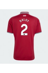 Manchester United Diogo Dalot #2 Fotballdrakt Hjemme Klær 2026-27 Korte ermer
